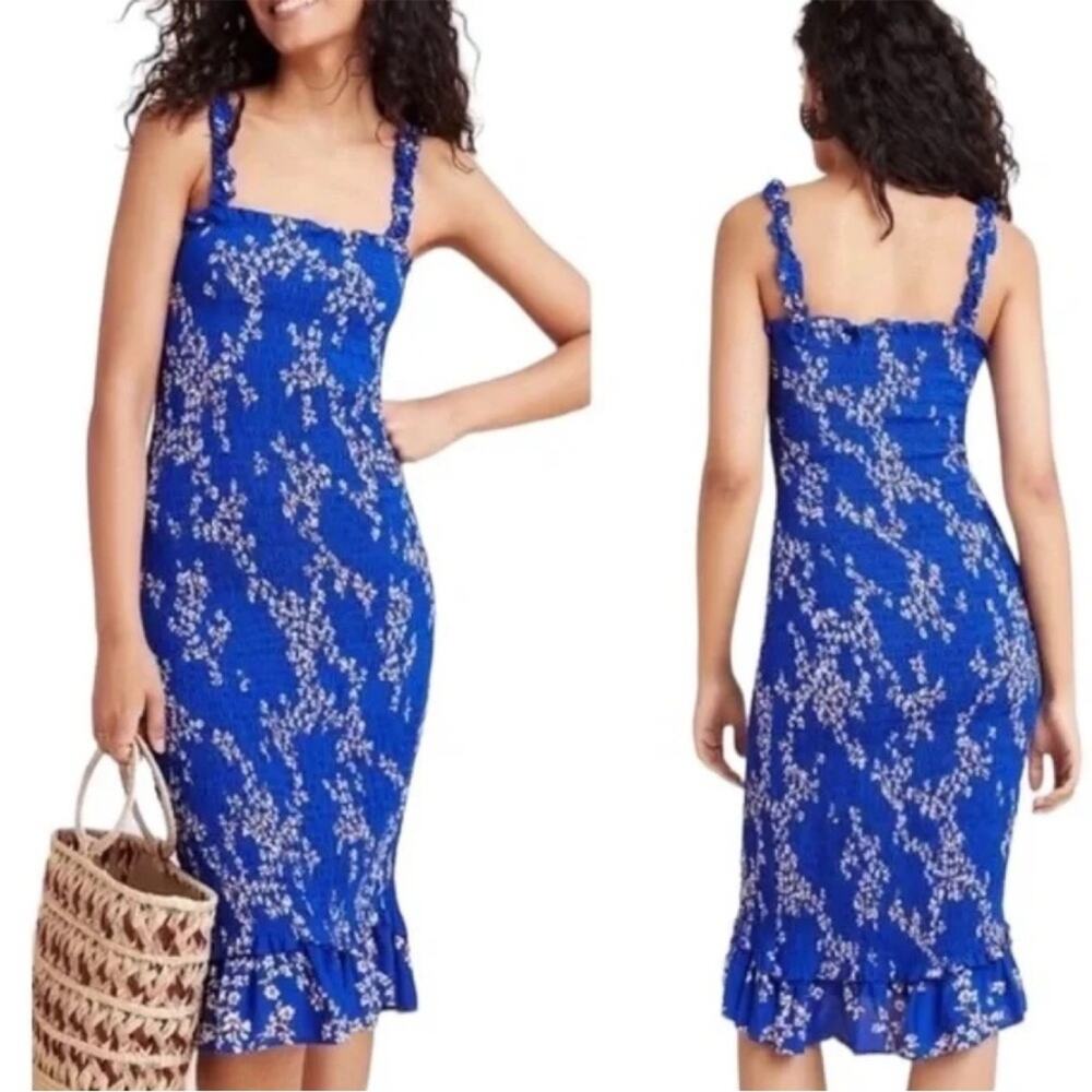 Faithfull The Brand X Anthropologie Farah Midi Floral Dress 2